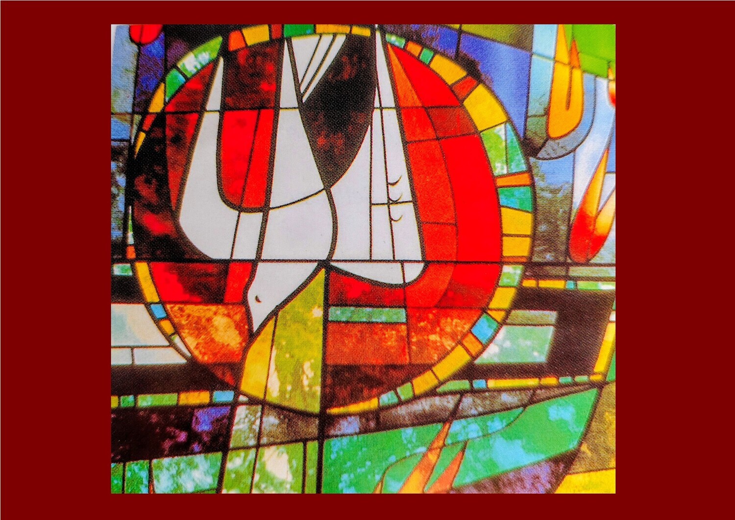 Ausschnitt Glasfenster Kapelle im Kloster St. Koloman, Stockerau